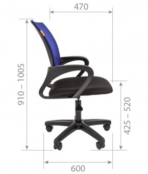 Кресло для оператора CHAIRMAN 696  LT (ткань стандарт 15-21/сетка TW-01) в Карталах - kartaly.ok-mebel.com | фото 5