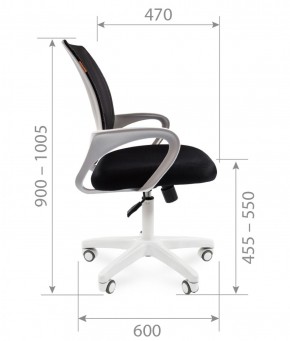 Кресло для оператора CHAIRMAN 696 white (ткань TW-11/сетка TW-01) в Карталах - kartaly.ok-mebel.com | фото 5