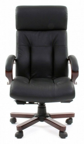 Кресло для руководителя Chairman 421 черный/орех темный, черный в Карталах - kartaly.ok-mebel.com | фото 2