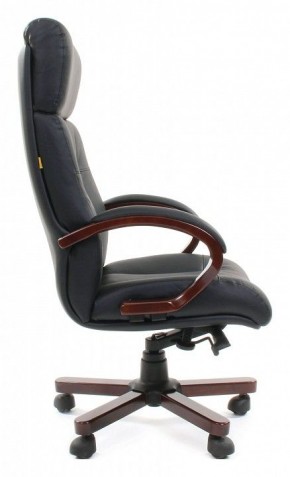 Кресло для руководителя Chairman 421 черный/орех темный, черный в Карталах - kartaly.ok-mebel.com | фото 3