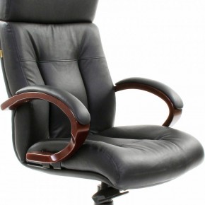 Кресло для руководителя Chairman 421 черный/орех темный, черный в Карталах - kartaly.ok-mebel.com | фото 6
