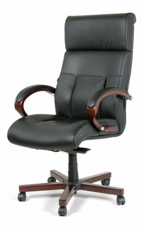 Кресло для руководителя Chairman 421 черный/орех темный, черный в Карталах - kartaly.ok-mebel.com | фото 7