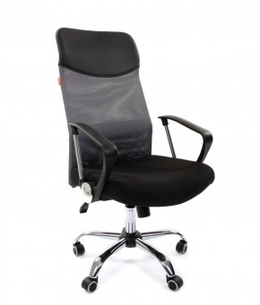 Кресло для руководителя CHAIRMAN 610 N(15-21 черный/сетка серый) в Карталах - kartaly.ok-mebel.com | фото 1