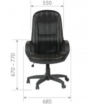 Кресло для руководителя  CHAIRMAN 685 (экокожа черный) в Карталах - kartaly.ok-mebel.com | фото 5