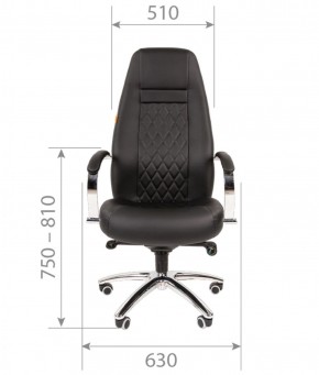 Кресло для руководителя CHAIRMAN 950 (Экокожа) Черное в Карталах - kartaly.ok-mebel.com | фото 4
