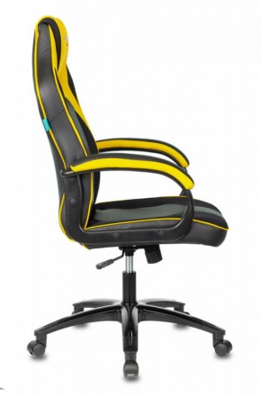 Кресло игровое Бюрократ VIKING 2 AERO YELLOW черный/желтый в Карталах - kartaly.ok-mebel.com | фото 3