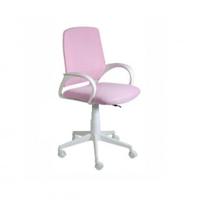 Кресло Ирис White сетка/ткань розовая в Карталах - kartaly.ok-mebel.com | фото 1