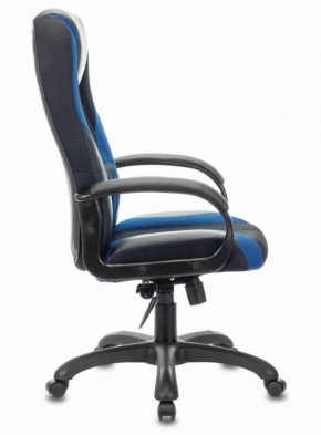 Кресло компьютерное BRABIX PREMIUM "Rapid GM-102" (экокожа/ткань, черное/синее) 532106 в Карталах - kartaly.ok-mebel.com | фото 3