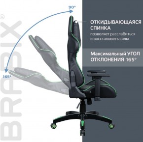 Кресло компьютерное BRABIX "GT Carbon GM-120" (черное/зеленое) 531929 в Карталах - kartaly.ok-mebel.com | фото 2