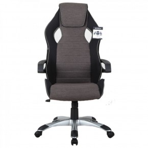 Кресло компьютерное BRABIX Techno GM-002 (ткань) черное/серое, вставки белые (531815) в Карталах - kartaly.ok-mebel.com | фото 3