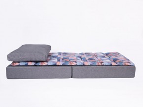 Кресло-кровать бескаркасное Харви (коричневый-геометрия браун) в Карталах - kartaly.ok-mebel.com | фото 3