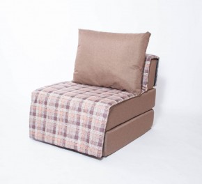 Кресло-кровать бескаркасное Харви (коричневый-квадро беж) в Карталах - kartaly.ok-mebel.com | фото