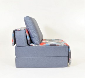 Кресло-кровать бескаркасное Харви (серый-геометрия слейт) в Карталах - kartaly.ok-mebel.com | фото 2