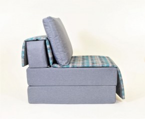 Кресло-кровать бескаркасное Харви (серый-квадро азур) в Карталах - kartaly.ok-mebel.com | фото 2