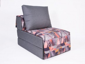Кресло-кровать бескаркасное Харви (серый-сноу манго) в Карталах - kartaly.ok-mebel.com | фото 1