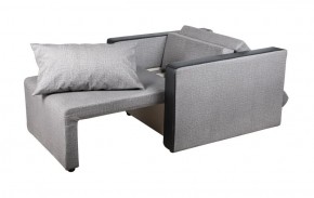 Кресло-кровать Милена с подлокотниками (серый) Велюр в Карталах - kartaly.ok-mebel.com | фото 2