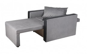 Кресло-кровать Милена с подлокотниками (серый) Велюр в Карталах - kartaly.ok-mebel.com | фото 3
