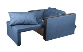 Кресло-кровать Милена с подлокотниками (синий) Велюр в Карталах - kartaly.ok-mebel.com | фото 2