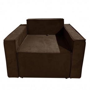 Кресло-кровать Принц КК1-ВК (велюр коричневый) в Карталах - kartaly.ok-mebel.com | фото