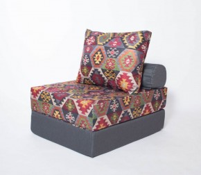 Кресло-кровать-пуф бескаркасное Прайм (мехико серый-графит) в Карталах - kartaly.ok-mebel.com | фото 2