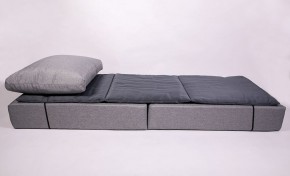 Кресло-кровать-пуф бескаркасное Прайм (мехико серый-графит) в Карталах - kartaly.ok-mebel.com | фото 3