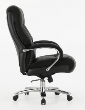 Кресло офисное BRABIX PREMIUM "Bomer HD-007" (рециклированная кожа, хром, черное) 531939 в Карталах - kartaly.ok-mebel.com | фото 3