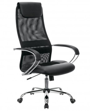 Кресло офисное BRABIX PREMIUM "Stalker EX-608 CH" (хром, ткань-сетка/кожзам, черное) 532091 в Карталах - kartaly.ok-mebel.com | фото