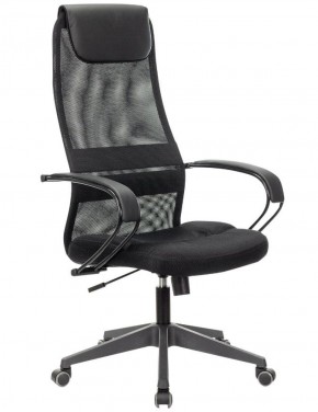 Кресло офисное BRABIX PREMIUM "Stalker EX-608 PL" (ткань-сетка/кожзам, черное) 532090 в Карталах - kartaly.ok-mebel.com | фото