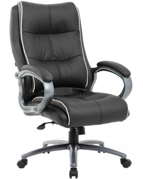 Кресло офисное BRABIX PREMIUM "Strong HD-009" (экокожа черная, ткань серая) 531945 в Карталах - kartaly.ok-mebel.com | фото 1