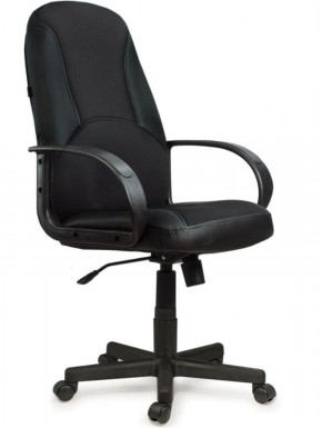 Кресло офисное BRABIX "City EX-512" (кожзам черный, ткань черная) 531407 в Карталах - kartaly.ok-mebel.com | фото