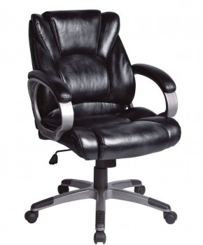 Кресло офисное BRABIX "Eldorado EX-504", экокожа, черное, 530874 в Карталах - kartaly.ok-mebel.com | фото