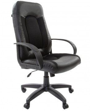 Кресло офисное BRABIX "Strike EX-525" (экокожа черная, ткань черная) 531381 в Карталах - kartaly.ok-mebel.com | фото
