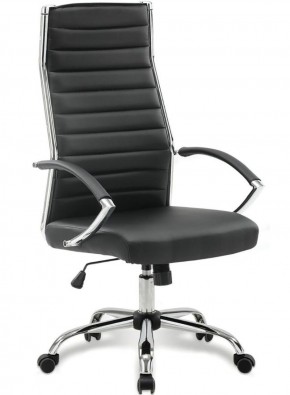 Кресло офисное BRABIX "Style EX-528", экокожа, хром, черное, 531947 в Карталах - kartaly.ok-mebel.com | фото