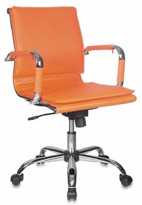 Кресло руководителя Бюрократ CH-993-LOW/ORANGE оранжевый в Карталах - kartaly.ok-mebel.com | фото
