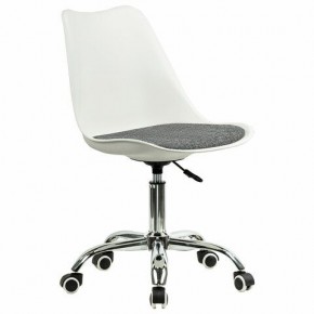 Кресло стул BRABIX "Eames MG-310 CH", хром, пластик белый, ткань серая, 532924 в Карталах - kartaly.ok-mebel.com | фото 2