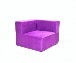 Кресло-угловое-модуль бескаркасное Тетрис 30 (Фиолетовый) в Карталах - kartaly.ok-mebel.com | фото