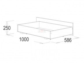 Кровать 1.4 каркас + спинка головная + 2 ящика Ольга-14 без основания в Карталах - kartaly.ok-mebel.com | фото 4