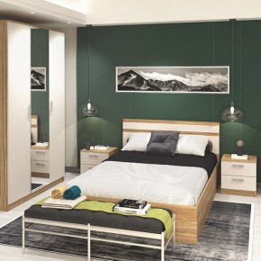 Кровать 1400 Салоу с настилом (Дуб сонома/перламутр) в Карталах - kartaly.ok-mebel.com | фото 5