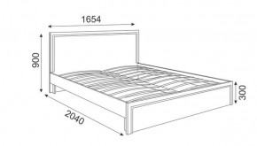 Кровать 1.6 М07 Стандарт с основанием Беатрис (Орех гепланкт) в Карталах - kartaly.ok-mebel.com | фото