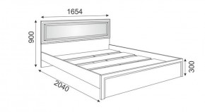 Кровать 1.6 М09 с мягкой спинкой и настилом Беатрис (Орех гепланкт) в Карталах - kartaly.ok-mebel.com | фото