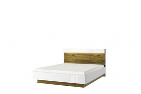 Кровать 160 с подъемником, TORINO, цвет белый/Дуб наварра в Карталах - kartaly.ok-mebel.com | фото