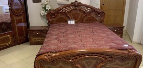 Кровать 2-х спальная 1600*2000 Роза, без основания (01.116) орех в Карталах - kartaly.ok-mebel.com | фото