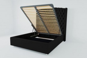 Кровать Берлин ЛЮКС с ПМ 900 (экокожа кольт ч) в Карталах - kartaly.ok-mebel.com | фото