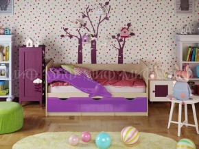 ДЕЛЬФИН-1 Кровать 1800 (Фиолетовый металлик) в Карталах - kartaly.ok-mebel.com | фото