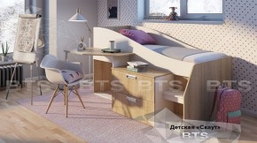 Кровать детская Скаут NEW (дуб сонома/ белый) в Карталах - kartaly.ok-mebel.com | фото 3