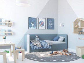 Кровать-диван Leonardo 160*70 (Голубой) + боковина в Карталах - kartaly.ok-mebel.com | фото 5
