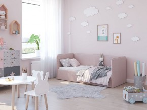 Кровать-диван Leonardo 160*70 (Розовый) + боковина в Карталах - kartaly.ok-mebel.com | фото 5