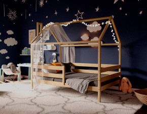 Кровать-домик 80*160 без покраски в Карталах - kartaly.ok-mebel.com | фото 2