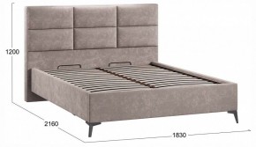 Кровать двуспальная Делана с ПМ Тип 1 в Карталах - kartaly.ok-mebel.com | фото 3