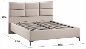 Кровать двуспальная Делана с ПМ Тип 1 в Карталах - kartaly.ok-mebel.com | фото 3